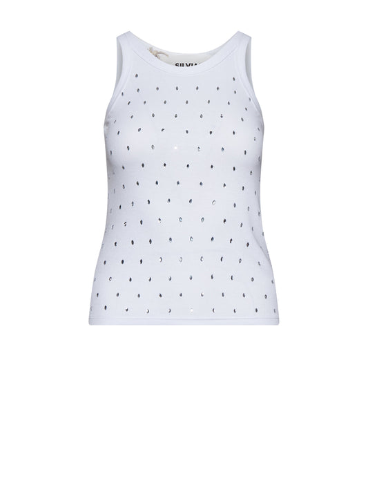 Silvian Heach Singlet Quara White (GPP26499CN) Women