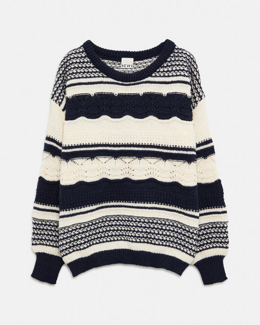 ICHI Jumper Dark Blue (18J5595C22) Women