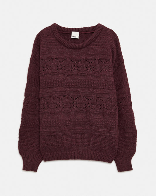 ICHI Jumper Aubergine (18J5596C18) Women