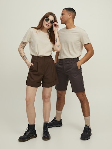 Jack & Jones Essentials JJENOA TEE SS CREW NECK NOOS Moonbeam (12113648-Moonbeam) Men
