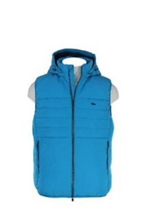 Harmont & Blaine Peach Touch Hooded Gilet Italia Tricolour (K0I1430405611831) Men