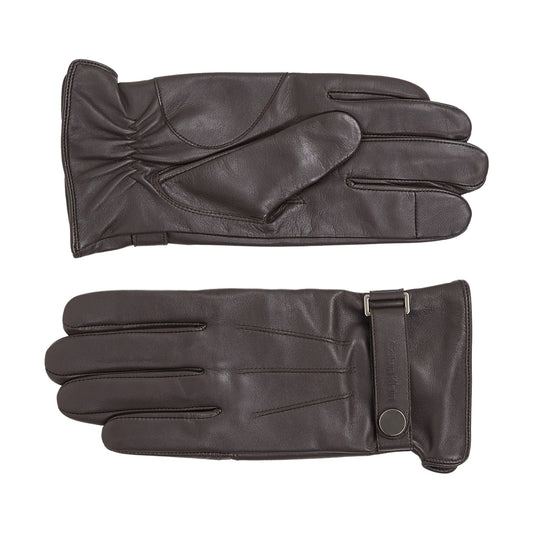 Calvin Klein Leather Gloves Dark Grey (K50K512384-BAR) Men