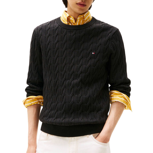 Tommy Hilfiger Classic Cotton Cable Crew Sweater (MW0MW33132) Men