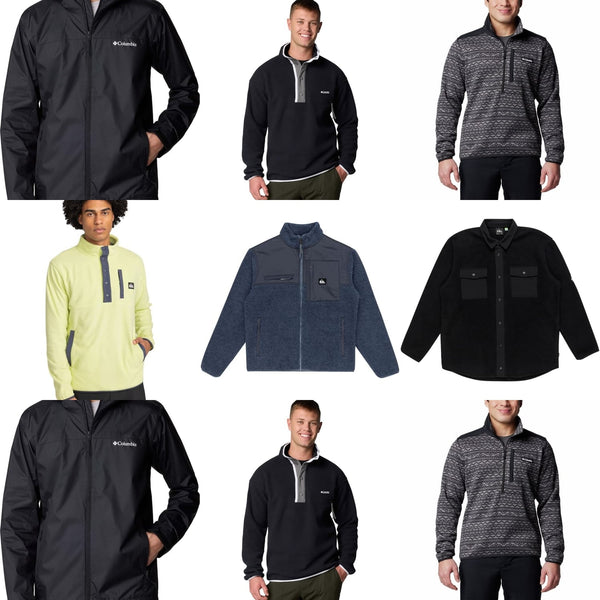 Jackets Columbia, Quicksilver, Dridrikson cover