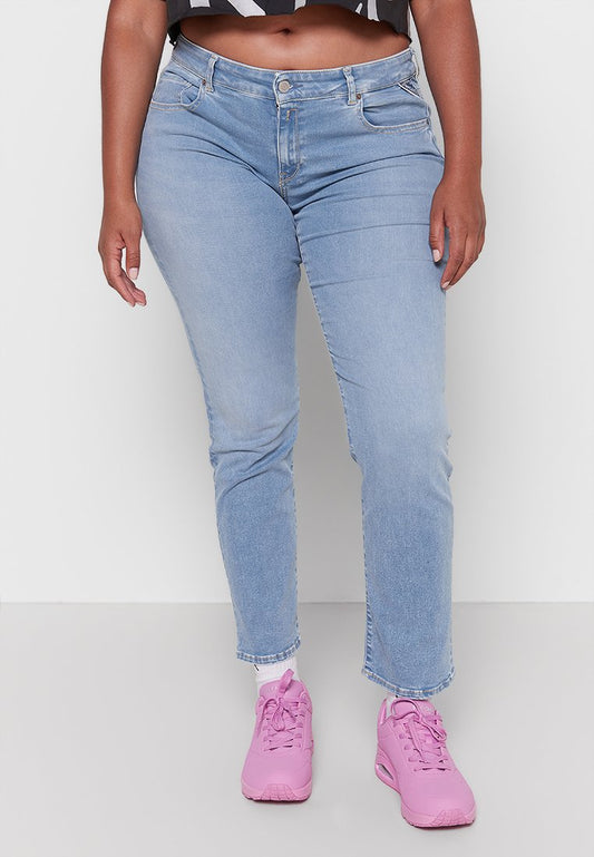 Replay 10.5 OZ HYPERFLEX STRETCH DENIM Light Blue (ZZO2B5B95-K00) Women