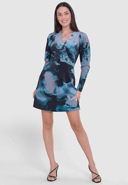 Closet London Wrap Mini Dress JD8838 Women