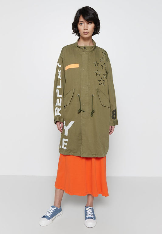 Replay Jacket Khaki (ZZO1YBS20-N00) Women