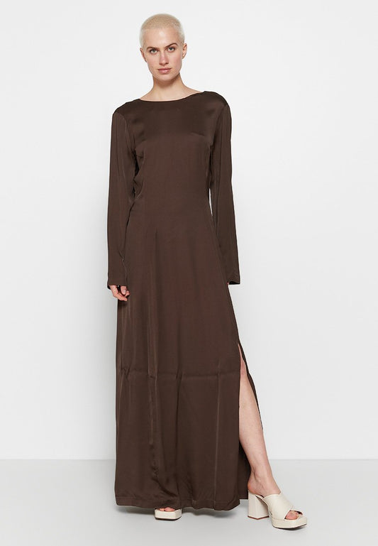 GANT D2. OPEN BACK MAXI DRESS Brown (ZZO28G805-O00) Women