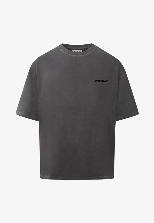 PEQUS plágia T Shirt / washed Grey (P8Z21001H-C11) Unisex