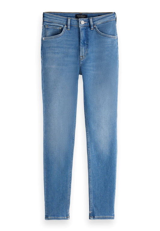 Scotch & Soda Haut high rise skinny jeans — Time After Time Blue (SC321N05I-K11) Women
