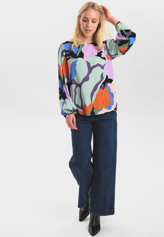 Nümph NULOTTAS BLOUSE Blue (NU121E0G2-K11) Women