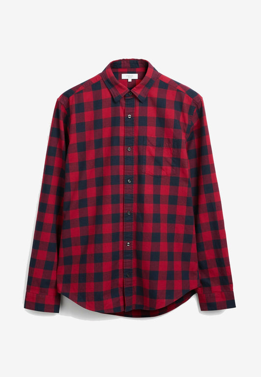 Next check long sleeve shirt Red (NX322D1CZ-G11) Men
