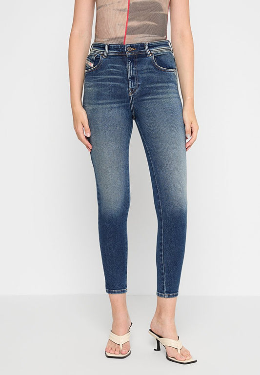 Diesel 1984 SLANDY HIGH PANTALONI Blue (ZZO2U4708-K00) Women