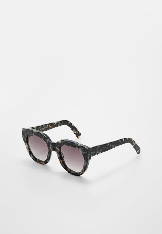 Cleo Black/White havana - grey gradient lens Unisex