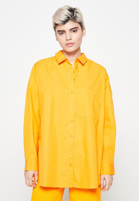 ONLY ONLNICOLE L/S 1 POCKET SHIRT NN Orange (ZZO1KA029-H00) Women