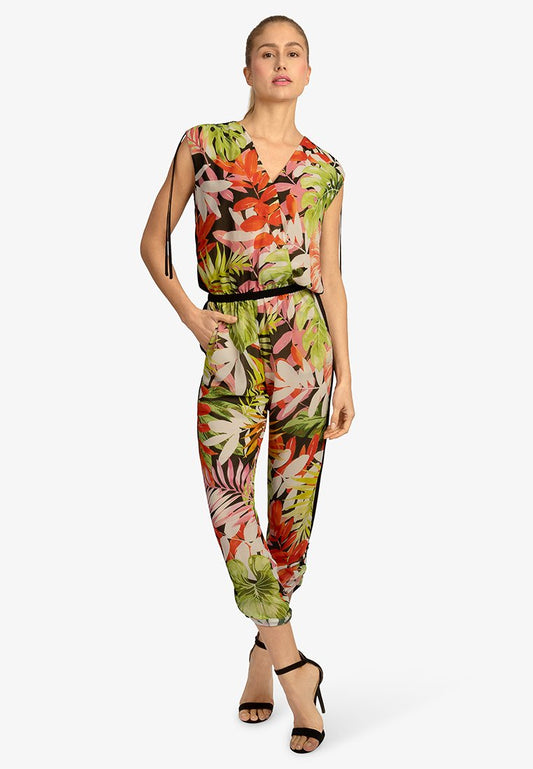 Apart chiffon overall Black (ZZO2HQB08-Q00) Women