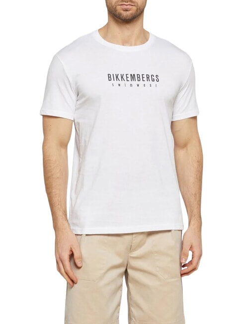 Bikkembergs CREW NECK 
T-SHIRT MONOGRAM (BKK25MTS04_WHITE) Men