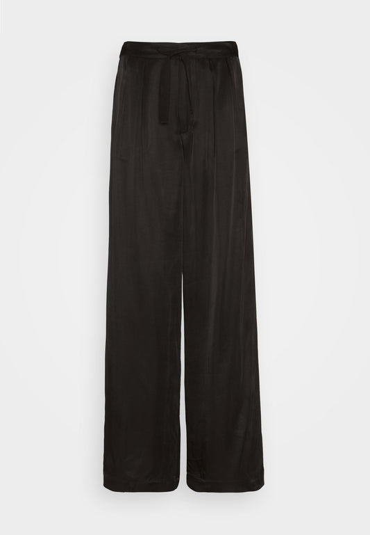 Scotch & Soda Eleni high rise wide leg embroidered Occasion Pant Black (SC321A0EU-Q11) Women