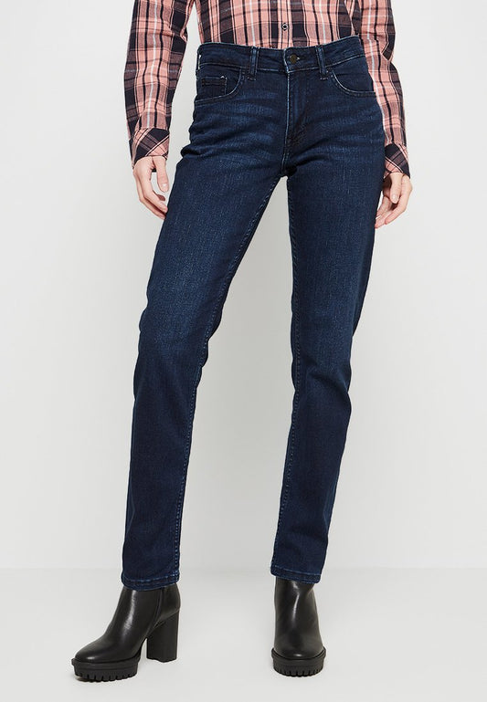 Mustang Rebecca Fit: Comfort Rinse: High Rise Leg: Slim Blue (ZZO1SVR07-K00) Women