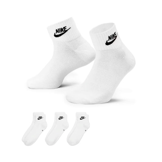 Nike Socks Everyday Essential Ankle (3 Pairs) White (DX5074-101) Kids