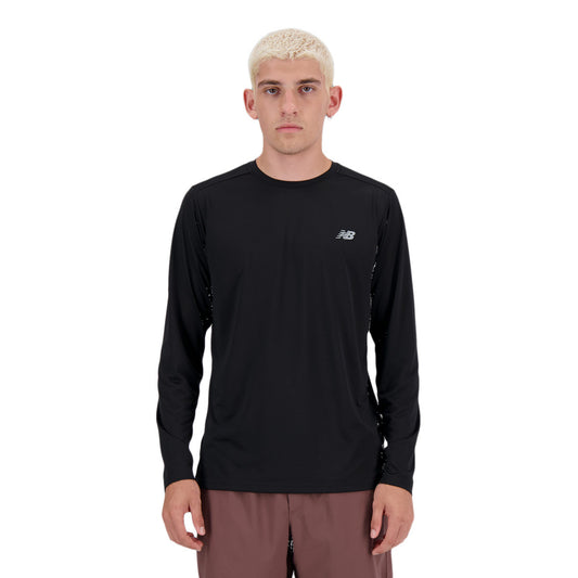 New Balance T-Shirt Sport Essentials Long SLeeve black (MT41225_BK) Men