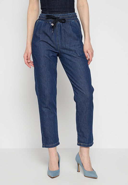 LIU JO ECS JOGGER DENIM REG.W Dark Blue (ZZO2F3452-K00) Women
