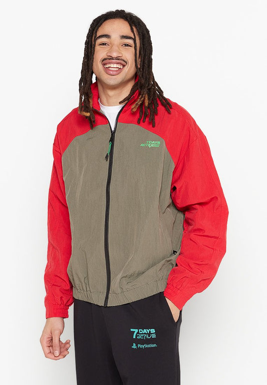 7 DAYS Active Tracksuit Jacket Khaki (ZZO27ZGAO-N00) Unisex