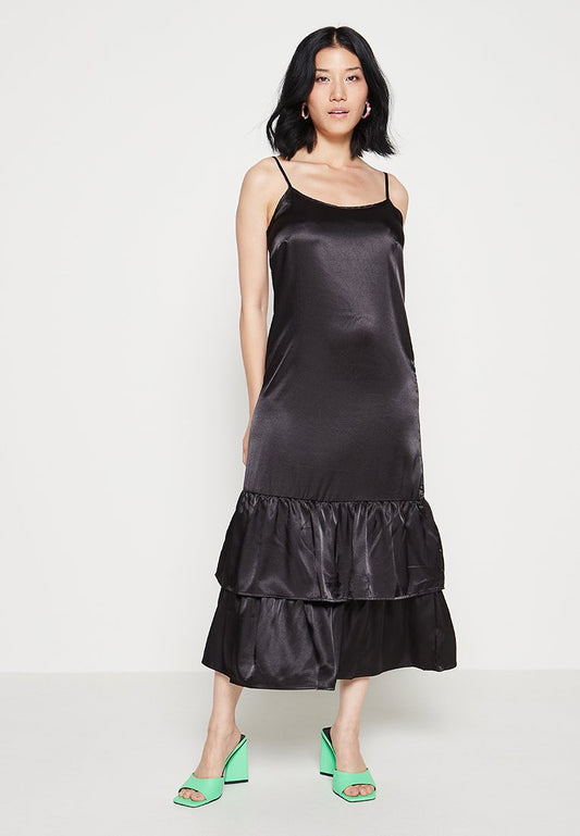 VILA VIHAYA STRAP FLOUNCE MIDI DRESS/ZL (ZZO1K9X23) Women