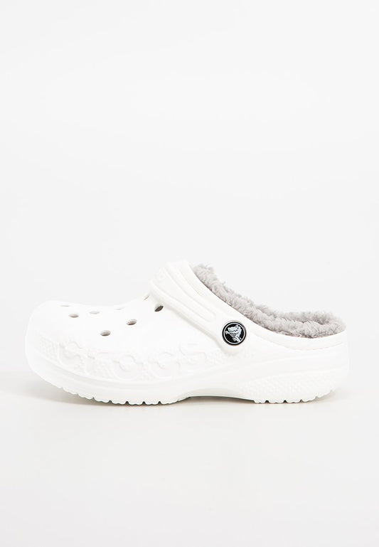 Crocs Baya Lined Clog K Whi Lgr White (ZZO34RF07-A00) Kids
