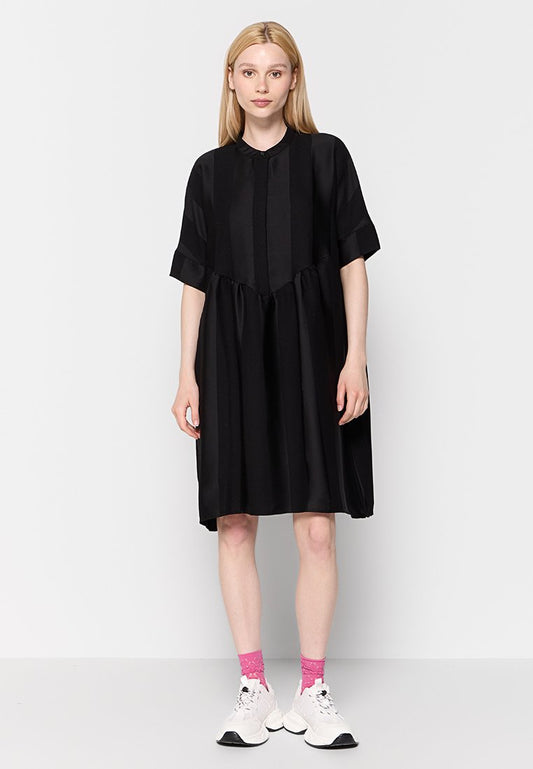 Selected SLFELLA VIOLA SS OVERSIZE DRESS Black (ZZO2K0H06-Q00) Women