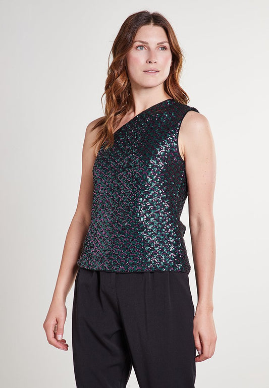 Sisley TOP Dark Green (ZZO0VAD95-M00) Women