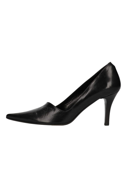 Manfield Schwarze Pumps Leder Black (MF311B00U-Q11) Women