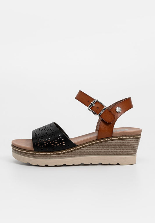 BLACK PU LADIES SANDALS Women
