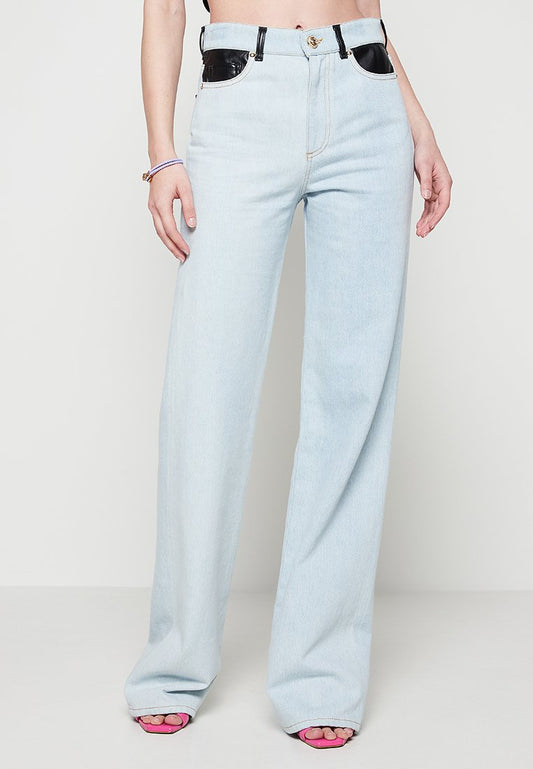 CHIARA FERRAGNI TROUSERS/5POCKET Light Blue (ZZO1HYX06-K00) Women