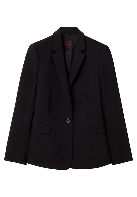 Stefanel Solid colour single breasted blazer Black (S5721G01V-Q11) Women
