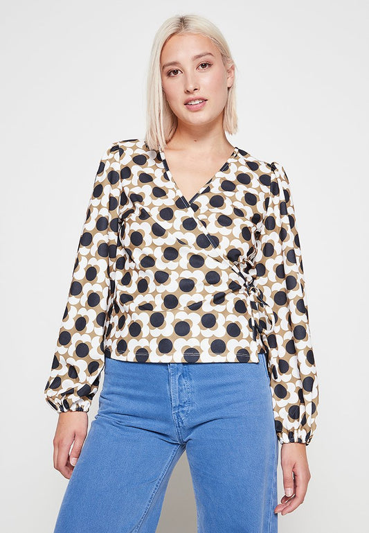 YAS BLOUSE OPEN NECKLINE FEM WOV PL100 Brown (ZZO1TKT06-O00) Women
