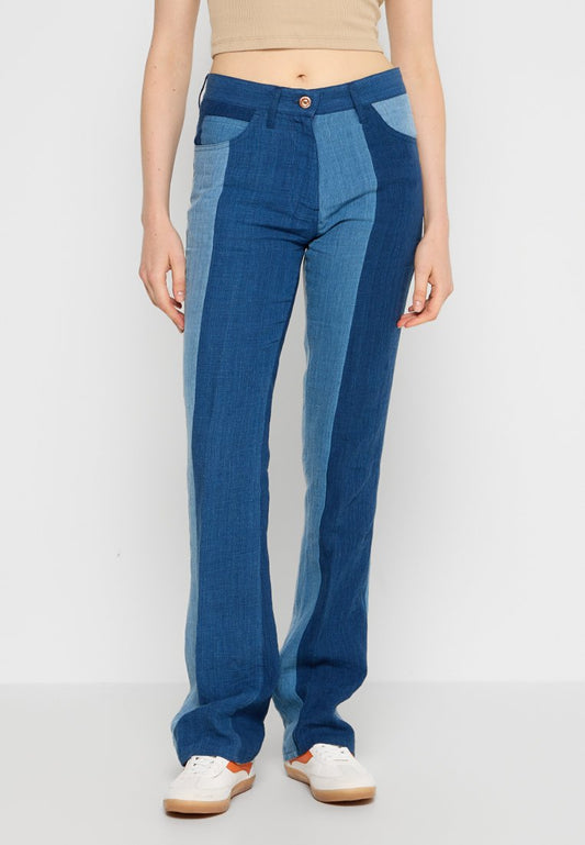 ASPESI PANT.LUNGHI DONNA Blue (ZZO2TS607-T00) Women