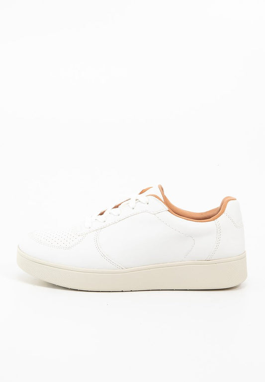 FitFlop RALLY LEATHER PANEL SNEAKERS White (ZZO2J6F25-A00) Women