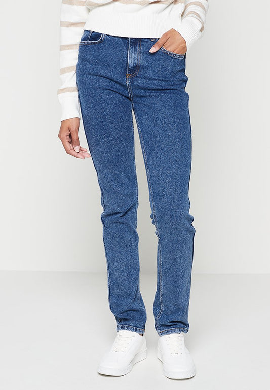 NA-KD Yoke Detail Jeans Blue (ZZO1JDT74-K00) Women