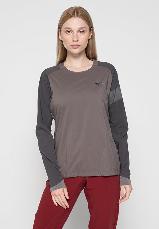 Rapha 's Trail Windblock Jumper Brown (ZZO2JYV69-O00) Women