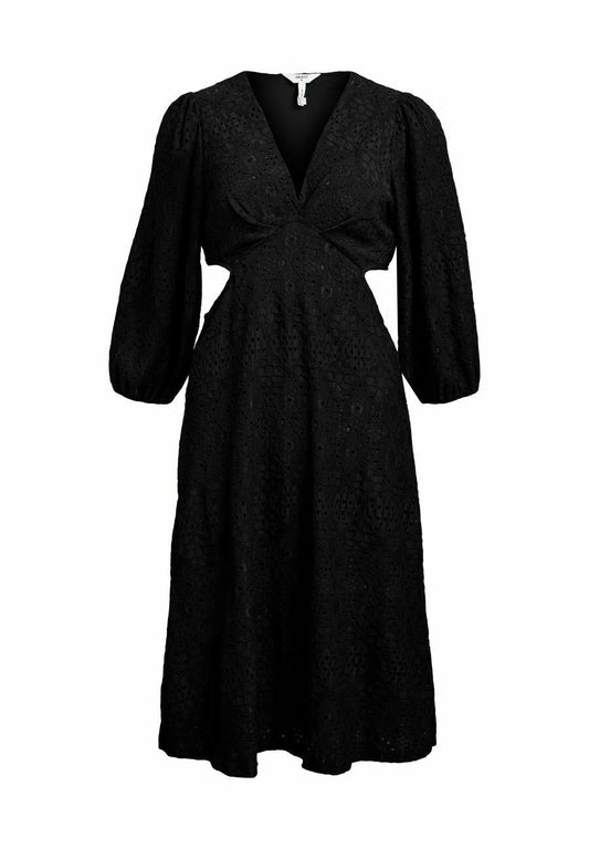 Object Midi Dress Broderie Anglaise Black (OB121C15N-Q11) Women