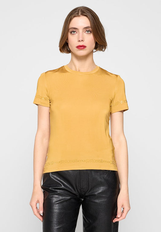 Just Cavalli T SHIRT Mustard Yellow (ZZO2U5N23-E00) Women
