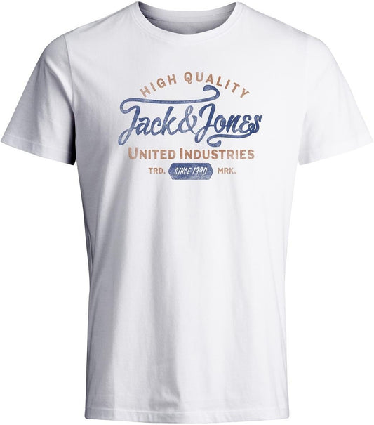 Jack & Jones Premium JPRBLULOUIE SS TEE CREW NECK FST LN Cloud Dancer (12259674-Cloud Dancer) Men