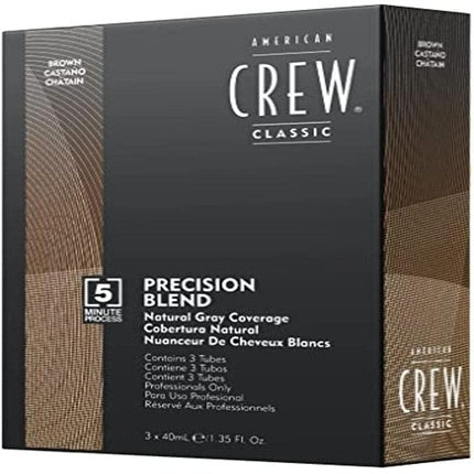 American Crew Precision Blend Hair Color Kit No.4-5 Medium Natural 3x40ml
