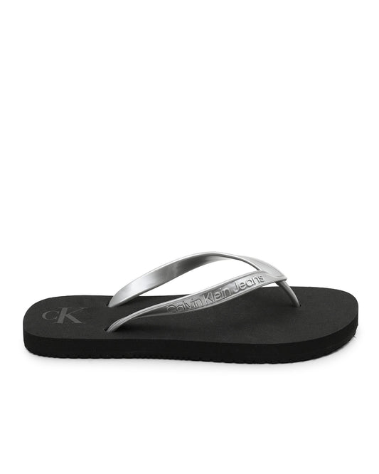 Calvin Klein Womens Flip Flops YW0YW0171900T Black