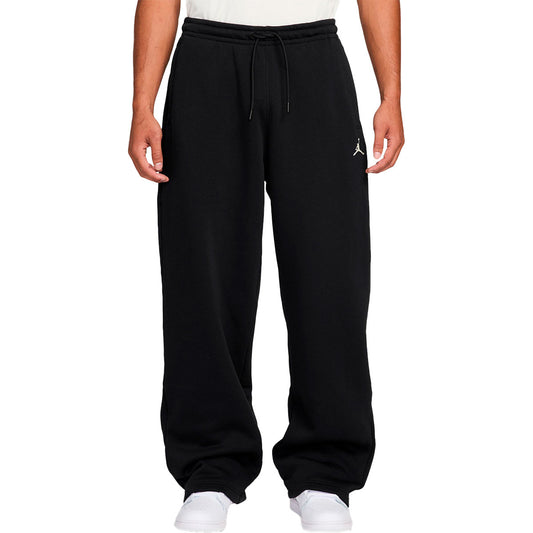 Jordan Pants Brooklyn Fleece Oversize Open-Hem Black (IB7238-010) Unisex