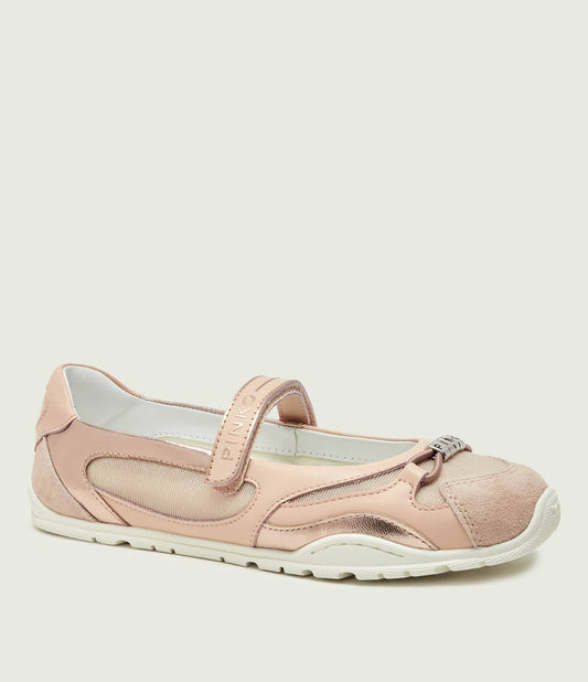 YULIA 02 - SNEAKER CALF LEATHER/MESH/COW SUEDE LIGHT ROSE Women