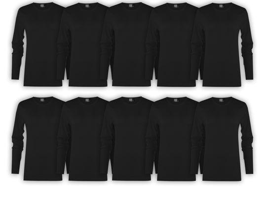 Promodoro 10 PAK T Shirt INTERLOCK T LONGSLEEVE BLACK 3465A 9D Black (7115) Women