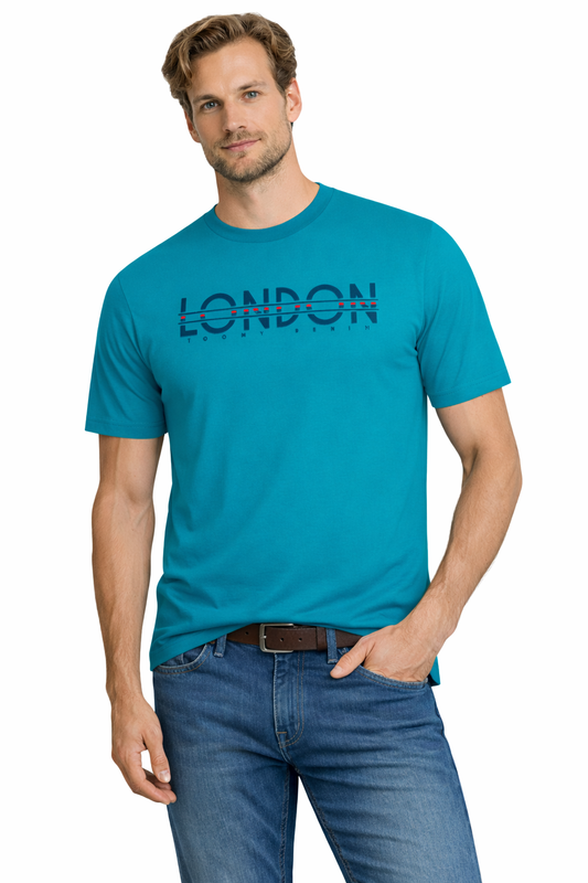 JUMPER T SHIRT T Shirt 3009 Turquoise (9181) Men