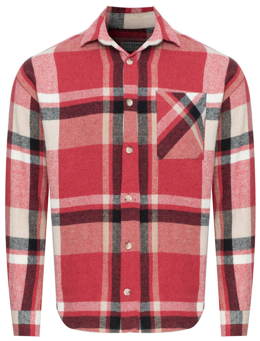 PLUS POSH Shirt Men's Red KRATKA (8433) Men